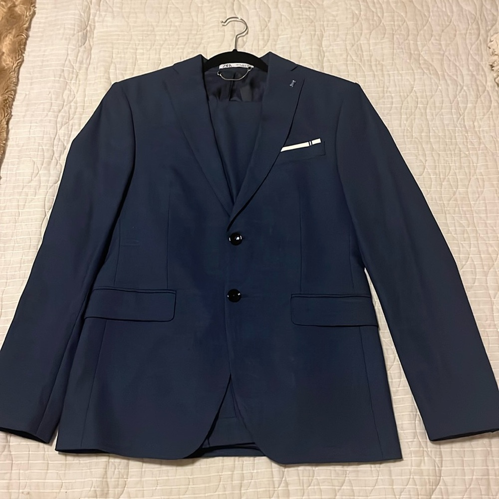 Zara Blue Suit Size 36